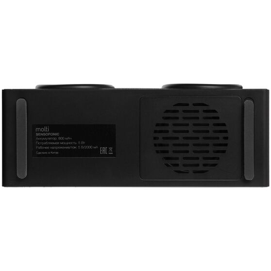 Bluetooth-колонка со светомузыкой Sensofonic, черная-7
