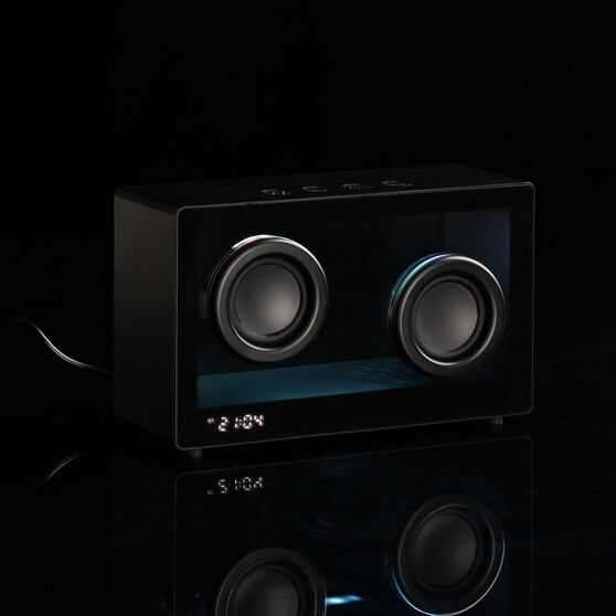 Bluetooth-колонка со светомузыкой Sensofonic, черная-8