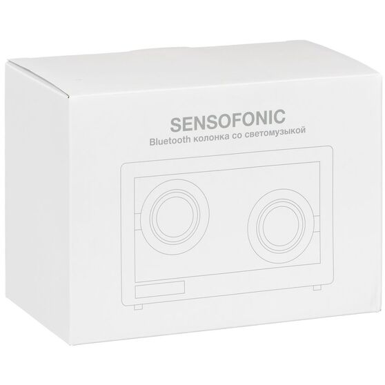 Bluetooth-колонка со светомузыкой Sensofonic, черная-11