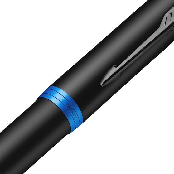 Ручка шариковая Parker IM Professionals Marine Blue BT, черная с синим-3