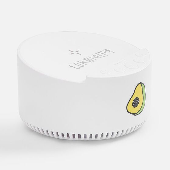Bluetooth-колонка с беспроводной зарядкой relaxTime, белая-12