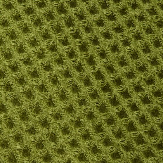Плед вафельный Elenglect, зеленый-3