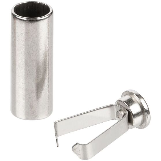 Наконечник для шнурка Nozzle, ver.2, серебристый (хром)-2