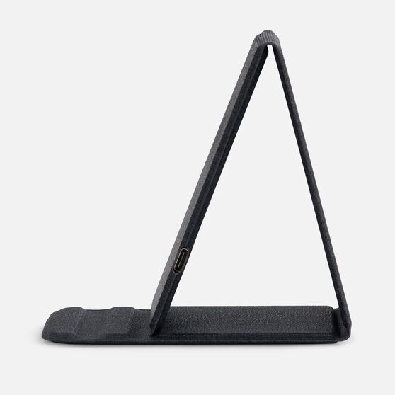 Подставка для смартфона с беспроводной зарядкой Kickstand, серая-4