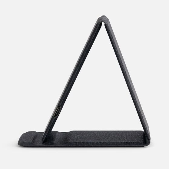 Подставка для смартфона с беспроводной зарядкой Kickstand, серая-5