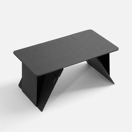 Складной стол для ноутбука с беспроводной зарядкой Kickstand Table, серый-2