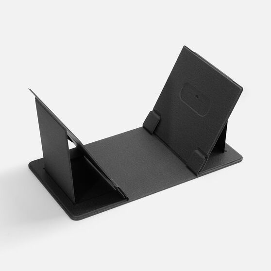 Складной стол для ноутбука с беспроводной зарядкой Kickstand Table, серый-3
