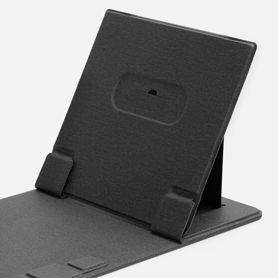 Складной стол для ноутбука с беспроводной зарядкой Kickstand Table, серый-4