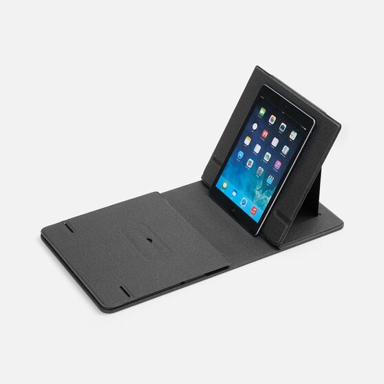 Складной стол для ноутбука с беспроводной зарядкой Kickstand Table, серый-8
