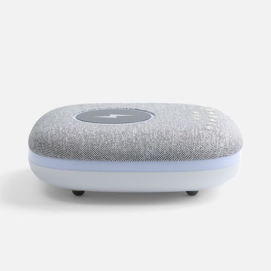 Bluetooth-колонка с беспроводной зарядкой и подсветкой Terrafonic, серая-3