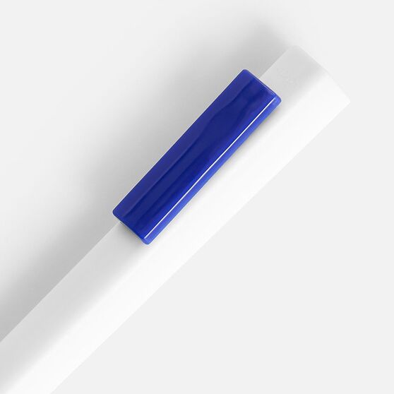 Ручка шариковая Swiper SQ, белая с синим-3