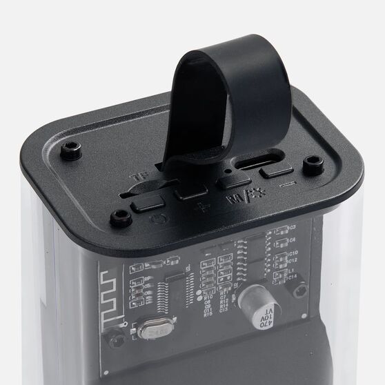 Bluetooth-колонка с подсветкой Groove, серая-5