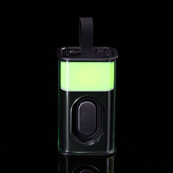 Bluetooth-колонка с подсветкой Groove, серая-8