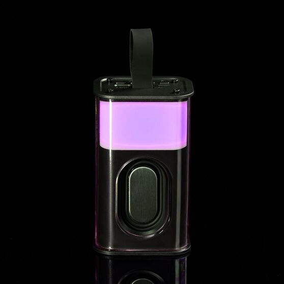 Bluetooth-колонка с подсветкой Groove, серая-9