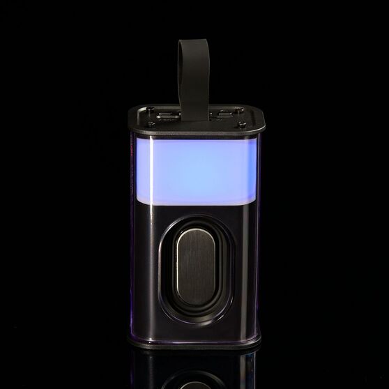 Bluetooth-колонка с подсветкой Groove, серая-10