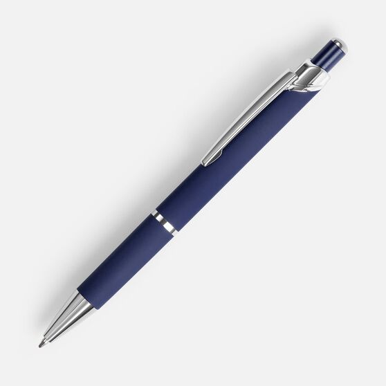 Ручка шариковая Chromos Soft Touch, синяя-1