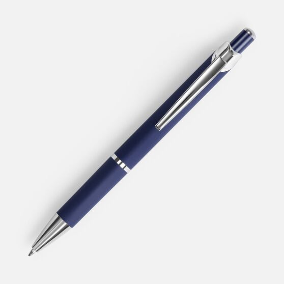 Ручка шариковая Chromos Soft Touch, синяя-2