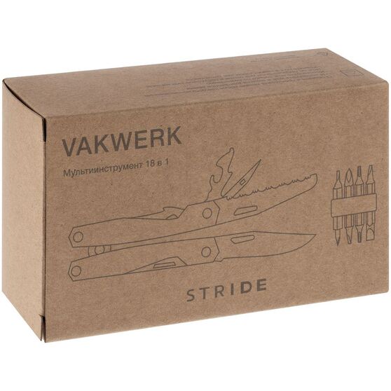 Мультиинструмент Vakwerk, серебристый-11