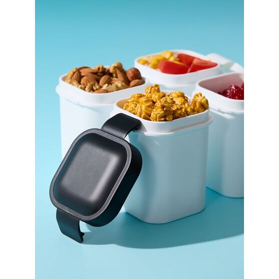 Ланчбокс для снеков Lunch Crunch, белый с черным-4