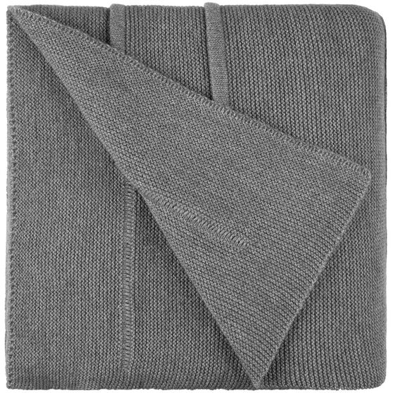 Плед Nessona Alpaca, серый (кварцевый меланж)-3