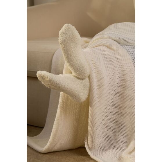 Плед Knitly, белый-6
