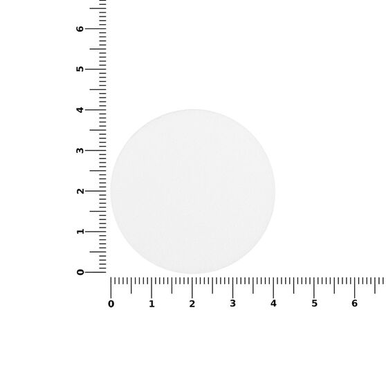 Наклейка тканевая Lunga Round, M, белая-3