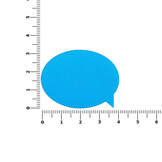 Наклейка тканевая Lunga Bubble, M, голубая-2