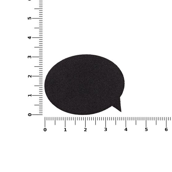 Наклейка тканевая Lunga Bubble, M, черная-3