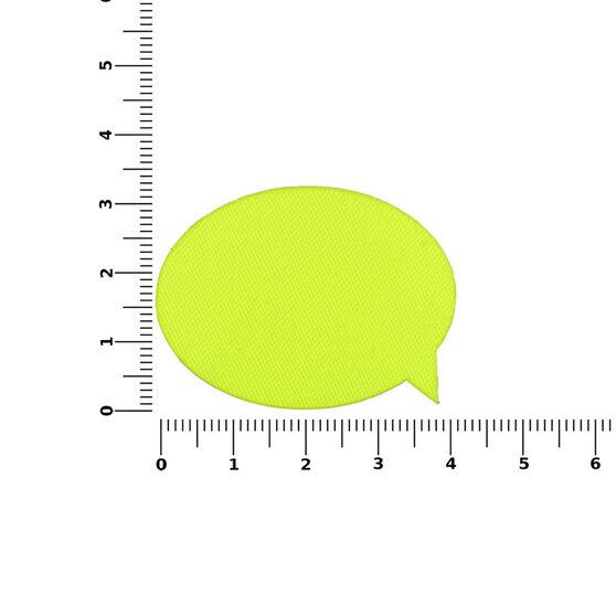 Наклейка тканевая Lunga Bubble, M, желтый неон-3