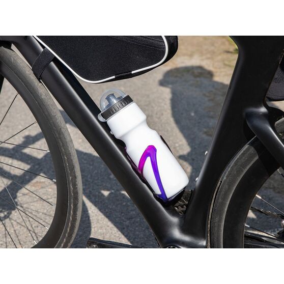 Бутылка для велосипеда Bikescape, белая с черным-8