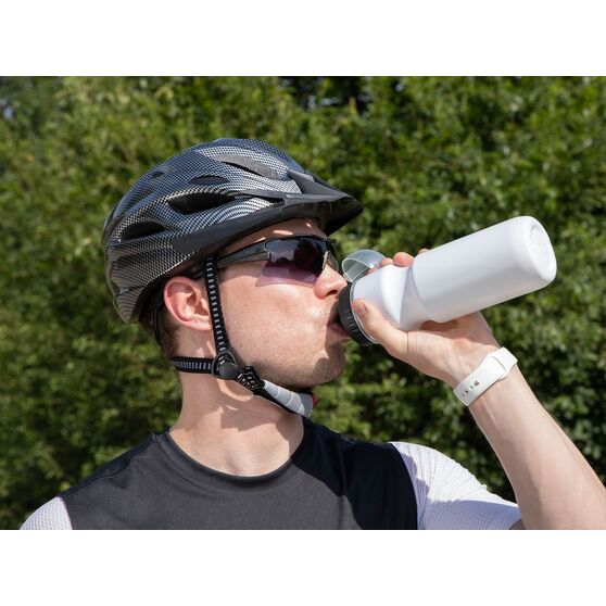 Бутылка для велосипеда Bikescape, белая с синим-9