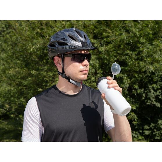 Бутылка для велосипеда Bikescape, белая с синим-10