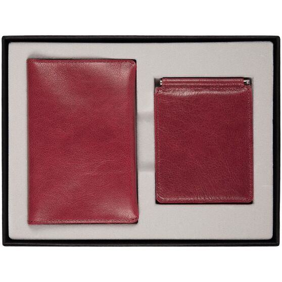 Набор Apache Billfold, темно-красный-2