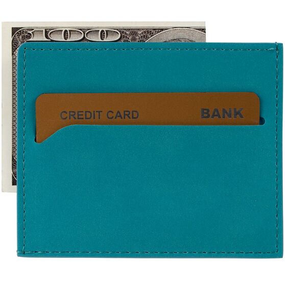 Чехол для карточек Nubuk, бирюзовый-5