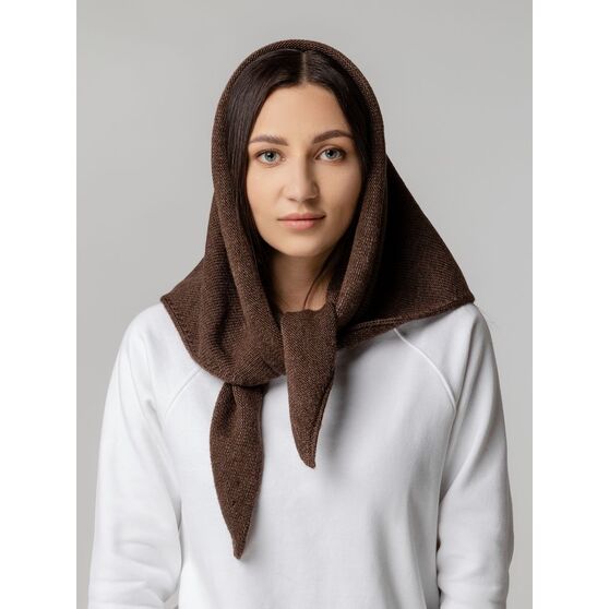 Косынка Dalia, темно-коричневая-4