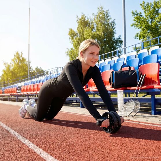 Спортивная сумка Fitnext, черная с синим-10