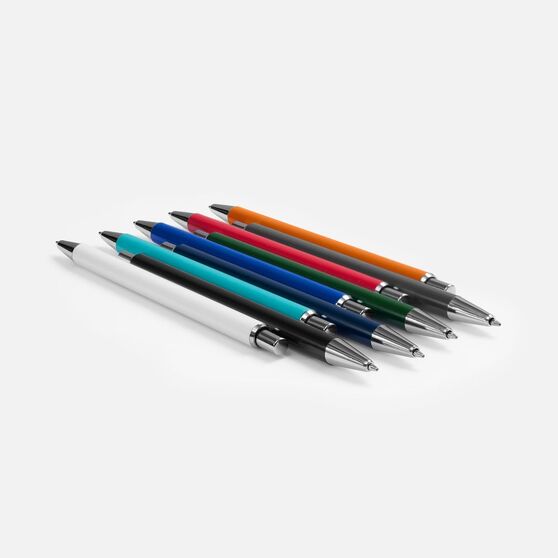 Ручка шариковая Slim Beam, бирюзовая-4