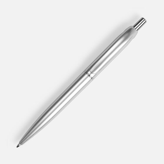Ручка шариковая Bright Spark, серебристая-2