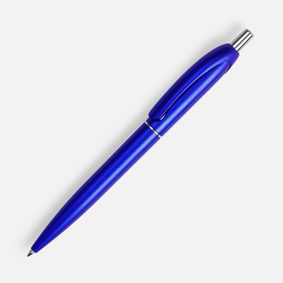 Ручка шариковая Bright Spark, синий металлик-1