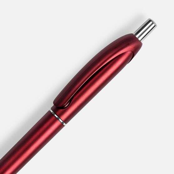 Ручка шариковая Bright Spark, красный металлик-3