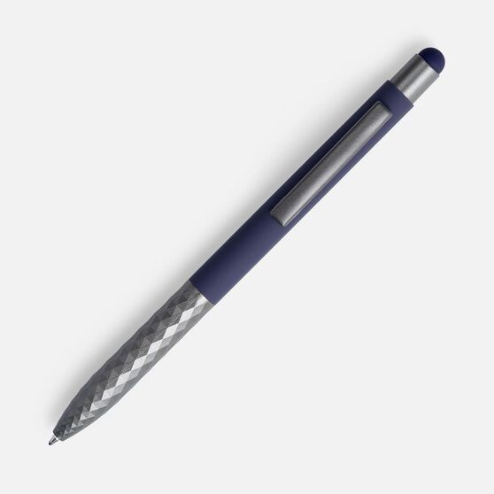 Ручка шариковая Digit Soft Touch со стилусом, синяя-2