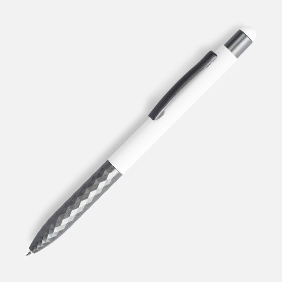 Ручка шариковая Digit Soft Touch со стилусом, белая-1