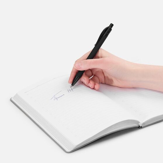 Ручка шариковая Undertone Black Soft Touch, черная-4