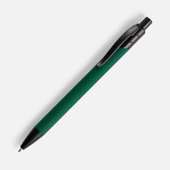 Ручка шариковая Undertone Black Soft Touch, зеленая-1