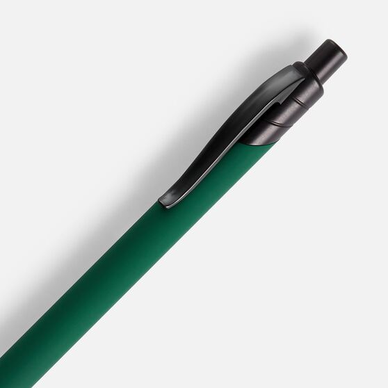 Ручка шариковая Undertone Black Soft Touch, зеленая-3