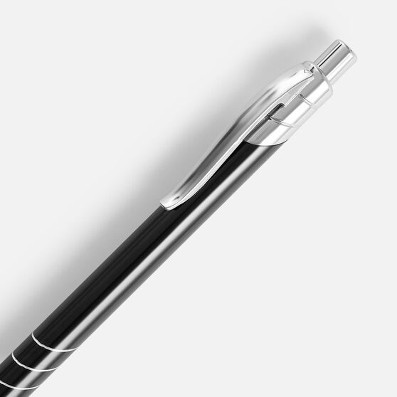 Ручка шариковая Undertone Metallic, черная-3