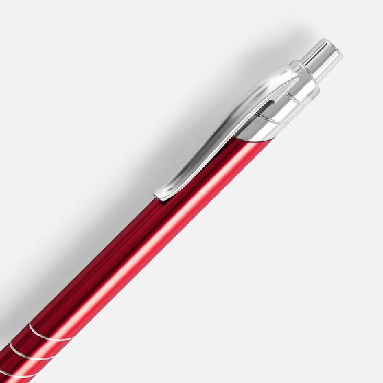 Ручка шариковая Undertone Metallic, красная-3