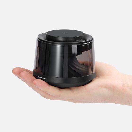 Bluetooth-колонка с подсветкой и беспроводной зарядкой Quantium, черная-4
