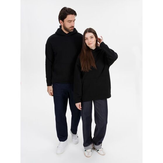 Худи оверсайз унисекс Snuggie, черное-13