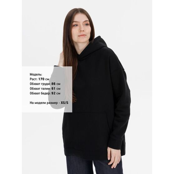Худи оверсайз унисекс Snuggie, черное-9